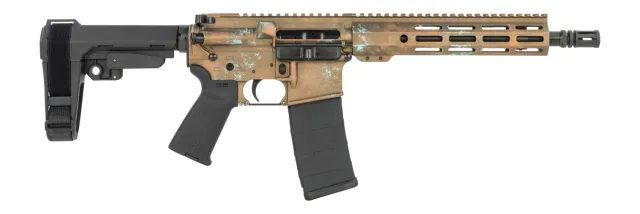 Shark Coast Tactical SCC07152CPPR-P Copper 5.56 NATO 30+1 10.50" Black Nitride Threaded Barrel, Aluminum Receiver w/Picatinny Rail, M-LOK Handguard, Polymer SB Tactical SBA3 Brace, Polymer Grip - SHARK - 5.56 NATO