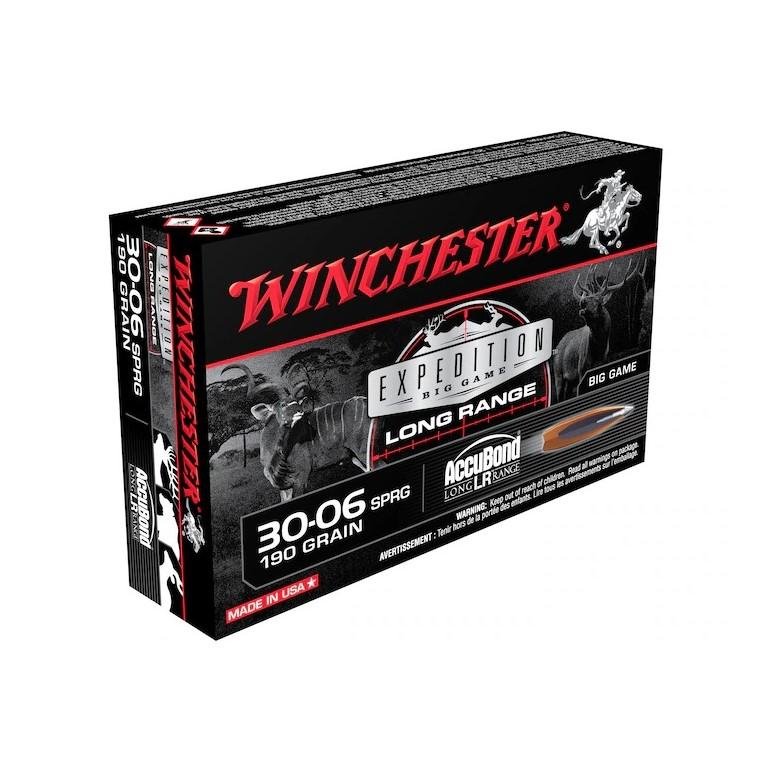 Winchester S3006LR 30-06 Springfield 190 Grain AccuBond 20 Rounds - Winchester - NOSLER ACCUBOND LONG-RANGE