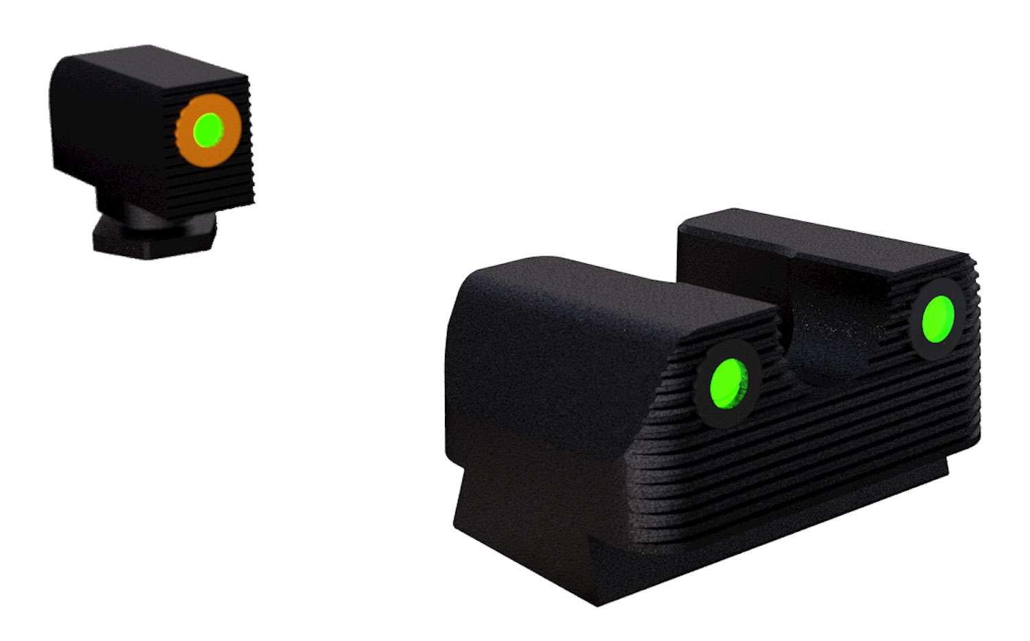 Rival Arms RA1A231G Night Sights Green Tritium for Glock 17/19/22/23/26 - Rival Arms - STEEL