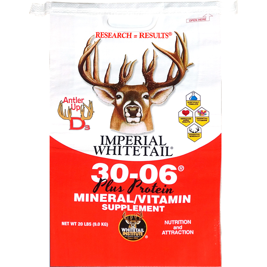 Whitetail Institute MP20 30-06 Mineral & Protein 20 lbs, Antler Growth Boost - Whitetail Institute