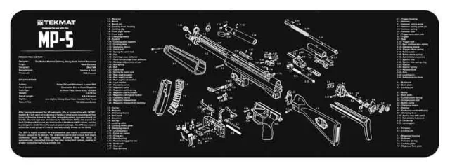 Buy TEKMAT ARMORERS BENCH MAT 12"X36" HECKLER & KOCH MP5 online