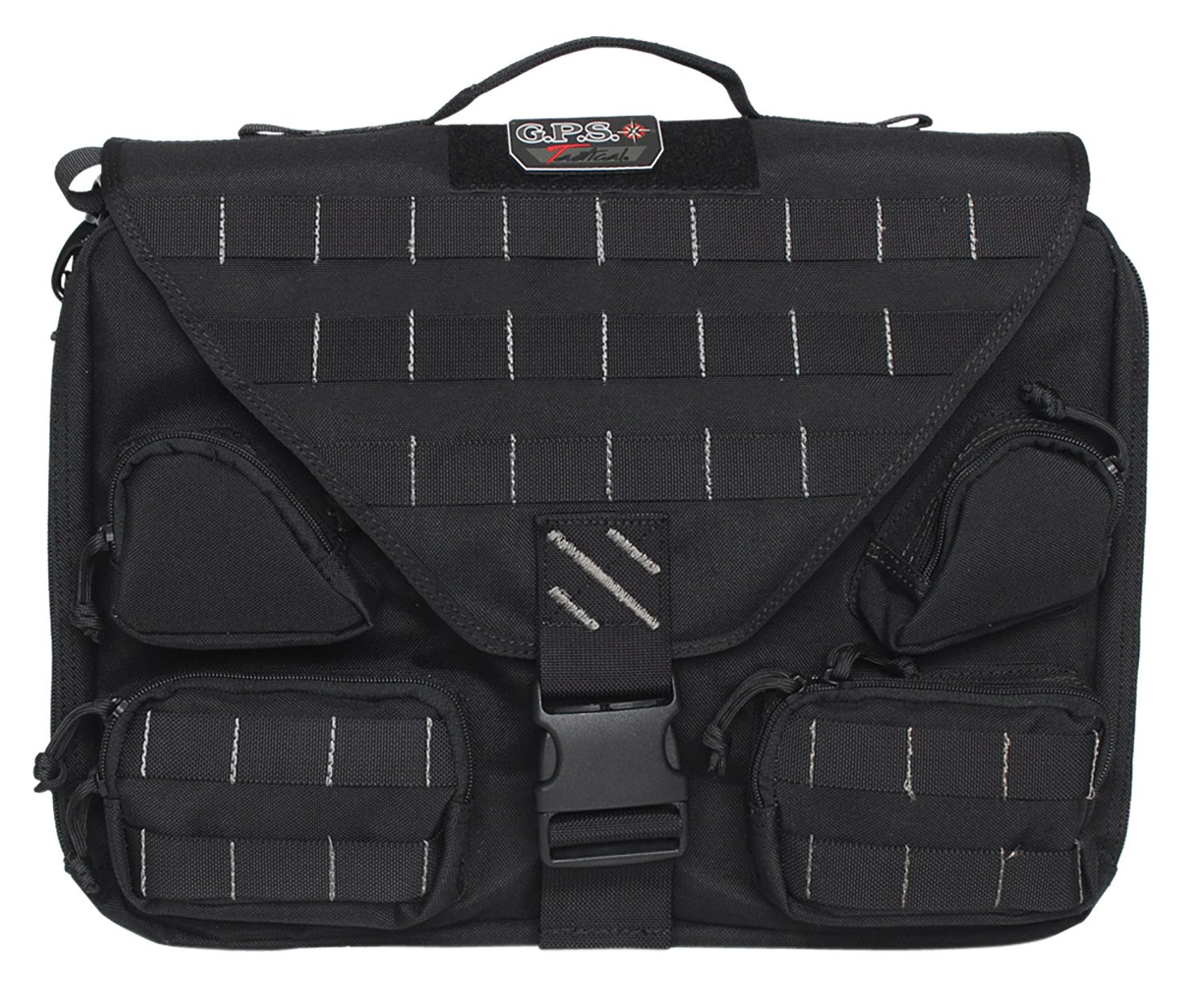 G Outdoors T1350BCB Tactical Briefcase Black 1000D Polyester YKK Zipper