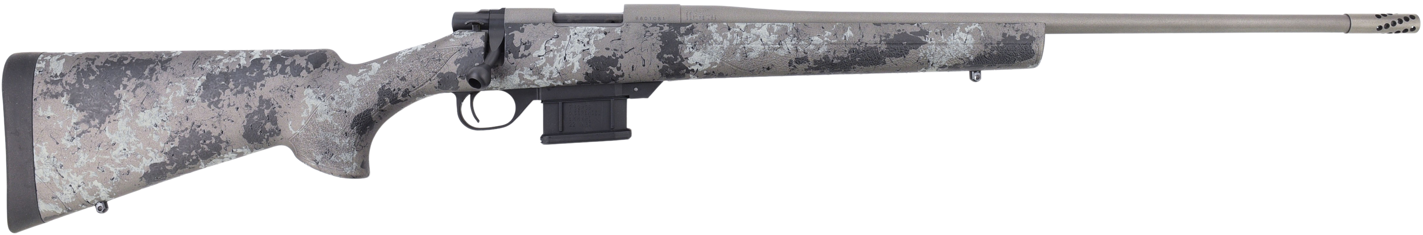 Howa M1500 Mini Fence Line 22 ARC 22 In Threaded Light Grey Camo
