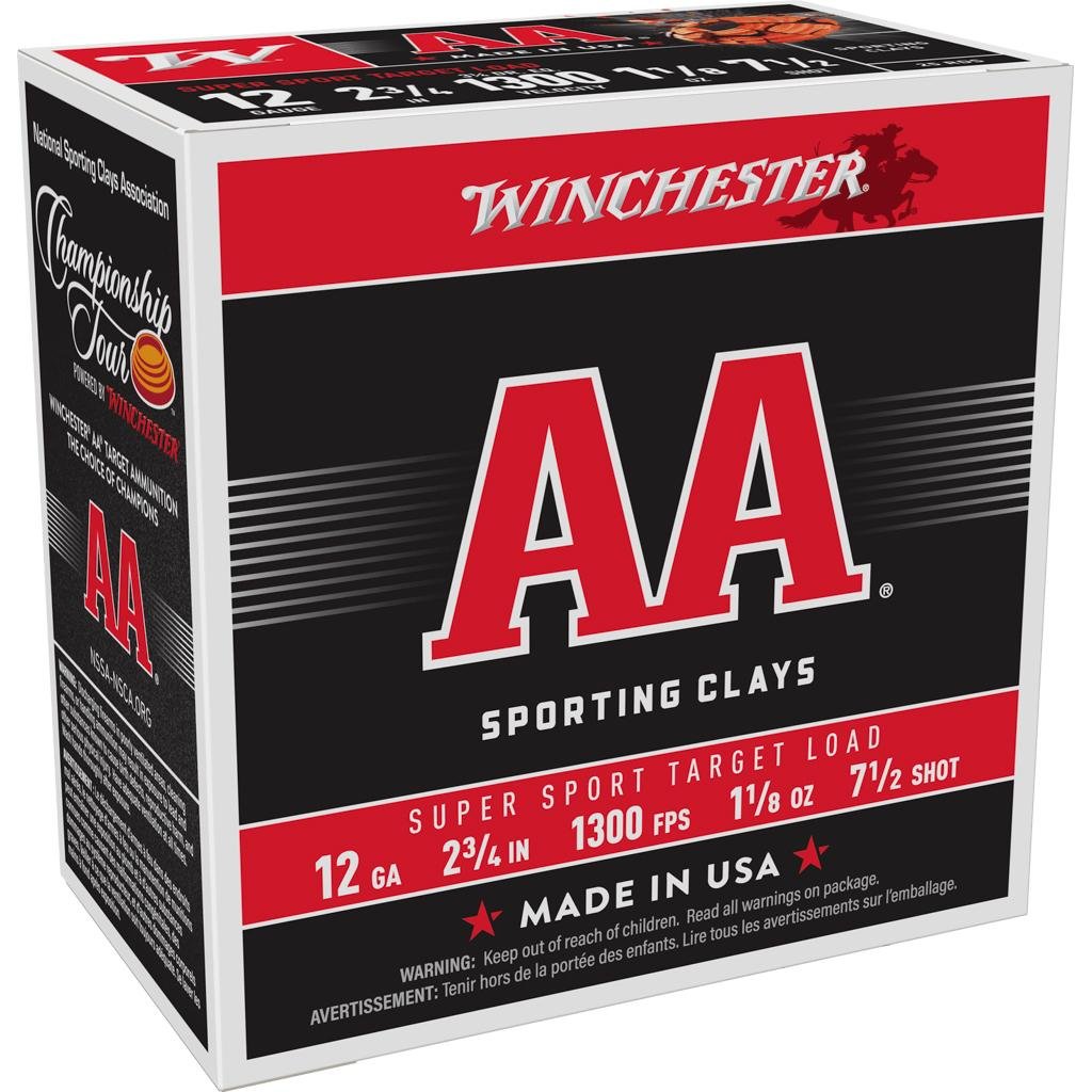 Winchester AA Super Sport AASC127 12 Gauge 2.75 in 1 1/8 oz 1300 fps 7.5 Sh