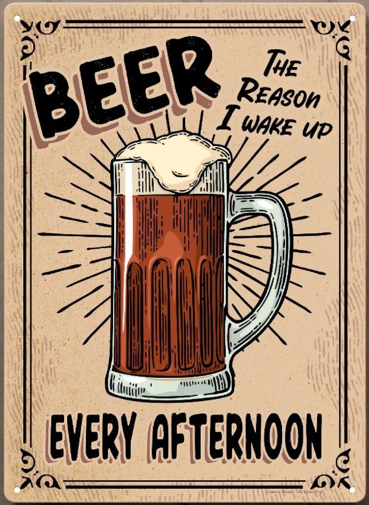R.EDGE TIN SIGN-BEER THE REASON