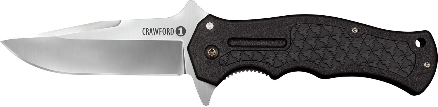The Crawford Model 1 blade features a wide saber grind strong sharp point - Cold Steel - CLIP POINT