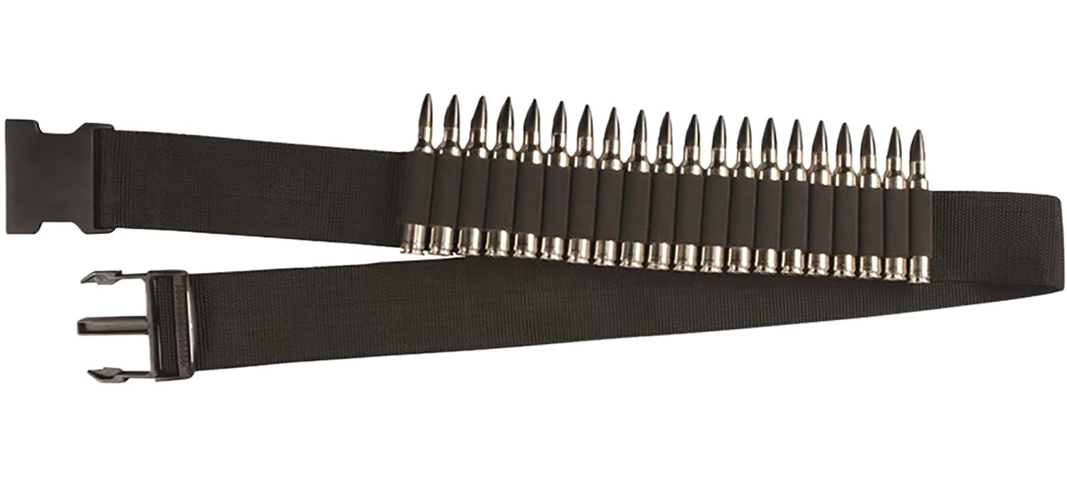 Hunters Specialties 00682 Shell Belt 20 Cartridges Waist Mount Black
