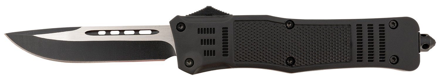 Steel River Knives T620BDP Spartan 3.75" Drop Point Black-Silver 440C S... - SRK - DROP POINT