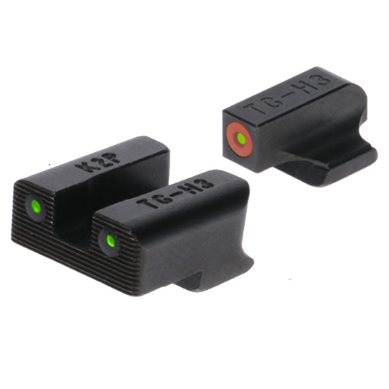 CENT CANIK TRITIUM PRO NIGHT SIGHTS - OT7530 - Front Sight FOCUS-LOCK - U-Notch Design - Angled Rear Sight - Swiss Tritium - FORTRESS FINISH