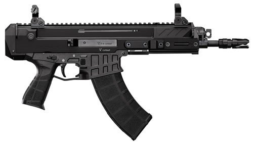 CZ-USA Bren 2 MS 7.62x39mm Pistol 9.50" Barrel Black Carbon Fiber Receiver - CZ-USA - 7.62 x 39mm
