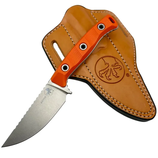 Microtech 95-10EM-4 Akris 3.7 In SE Stonewash G-10 Handle