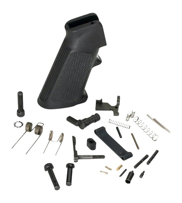 White Label WLA-LOW-1014-01 AR15 Lower Parts Kit, No Trigger Guard/Grip - White Label Armory