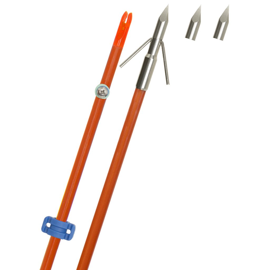 Fin Finder 60850 Raider Pro Bowfishing Arrow 32" Orange Riptide Point