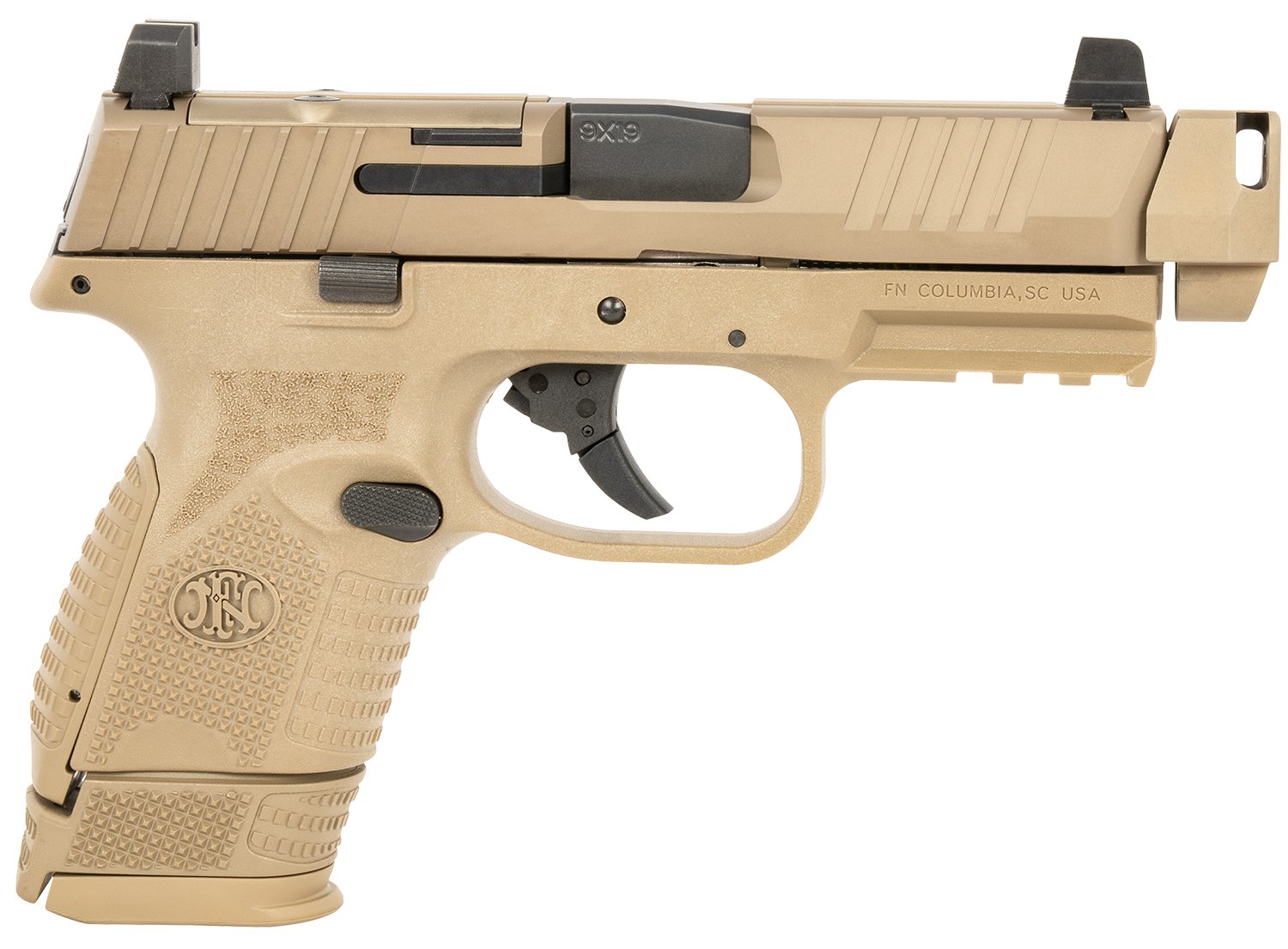 FNH 66-101794 FN 509C MRD 9mm 12+1/15+1 FDE Optics Ready Pistol - FN America - 9mm