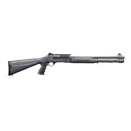 Panzer Arms PAM4TSBTUSFC M4 Tactical 12ga Semi Auto 18.5" Black/Tungsten