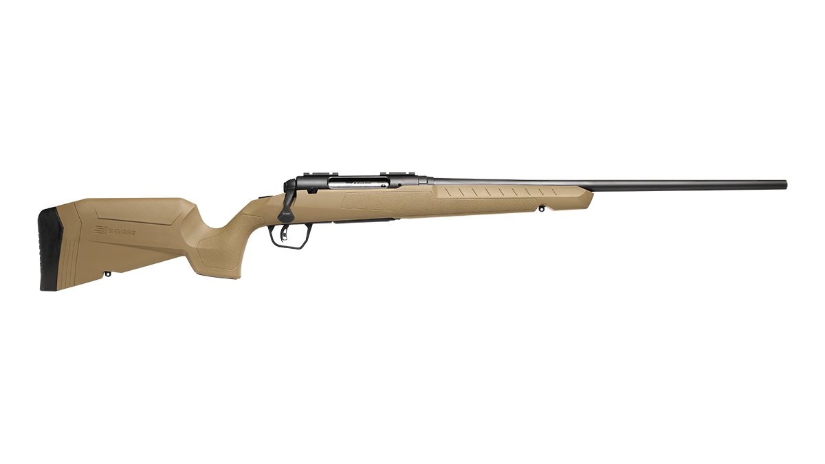 Buy Savage 32054 Axis 350 Legend 4+1 Matte Black FDE Synthetic Stock 18" online
