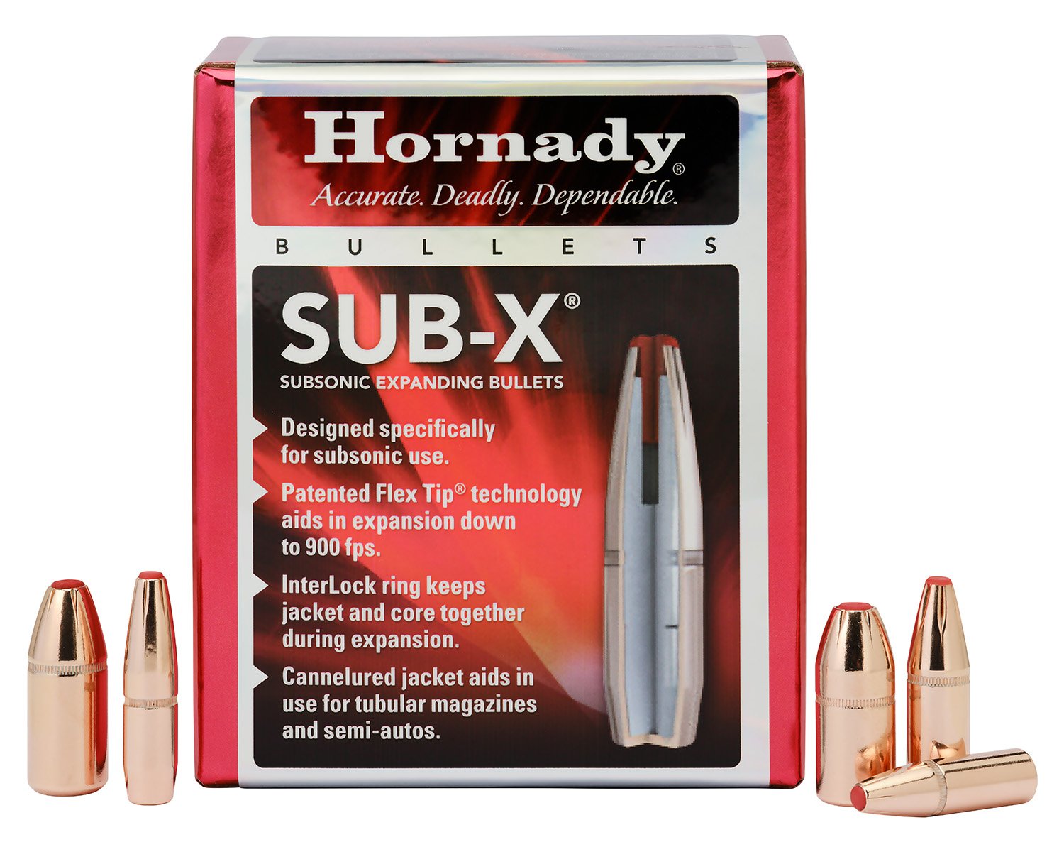 Hornady 3503 Sub-X Hunting 35 Cal 250 gr Subsonic-eXpanding - Horn Hunter - 35 CALIBER