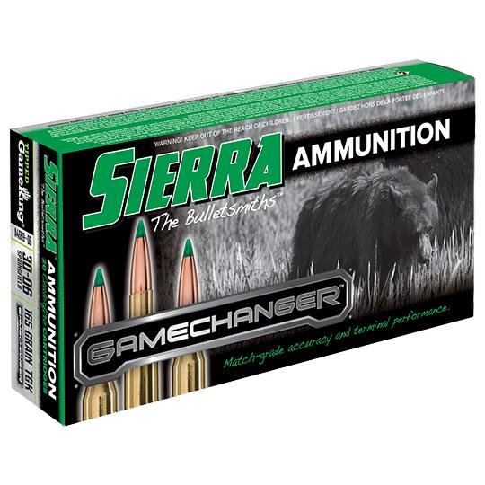 Sierra A466906 GameChanger 30-06 Springfield 165 gr Tipped GameKing 20 Rds