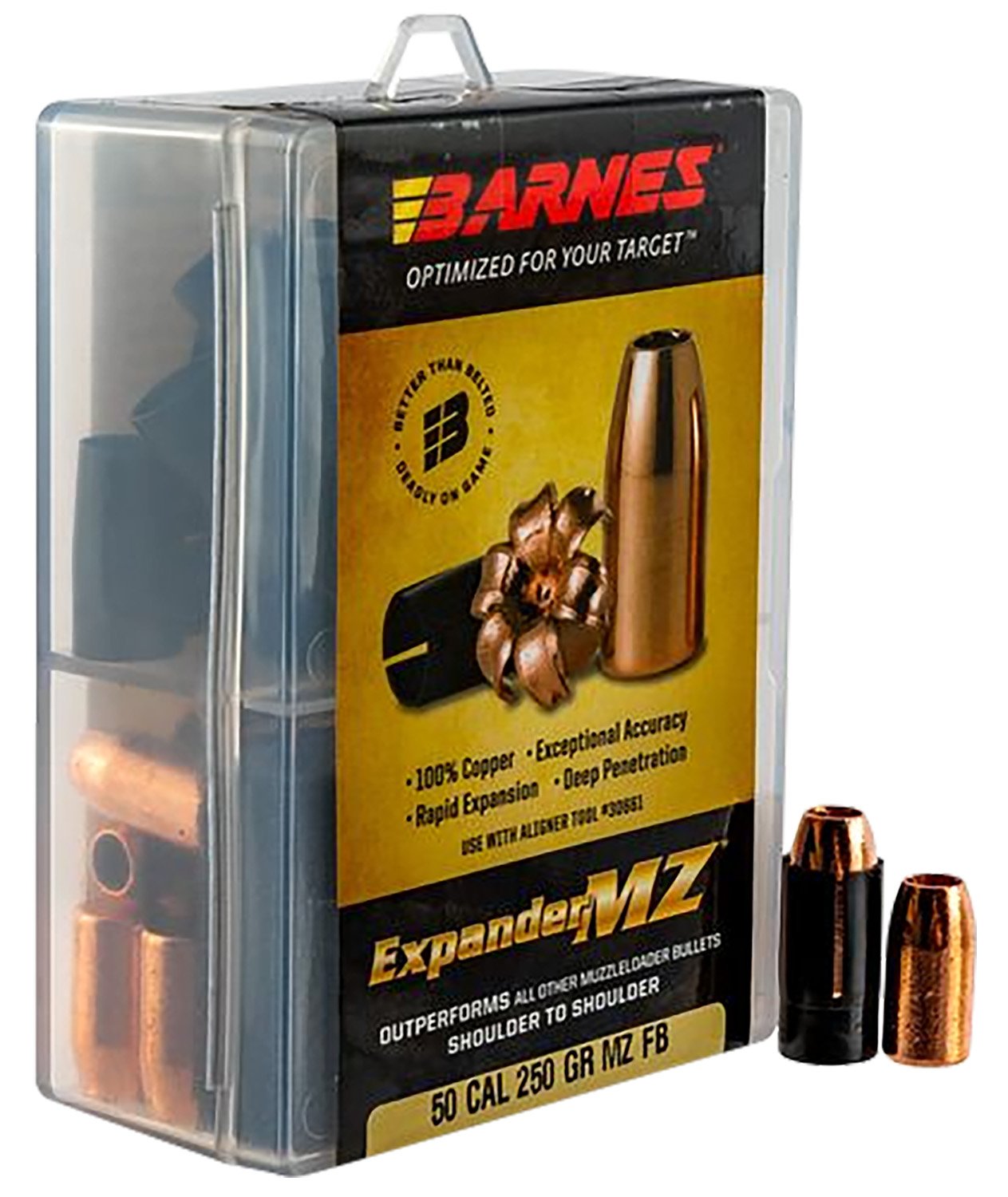 Barnes Expander MZ .50 Cal 300gr HP Muzzleloader Bullet - Browning - EXPANDER MZ HOLLOW POINT