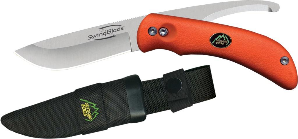 Buy Outdoor Edge SZ-20N Swing Blade Knife Orange AUS-8 Steel Kraton Handle online