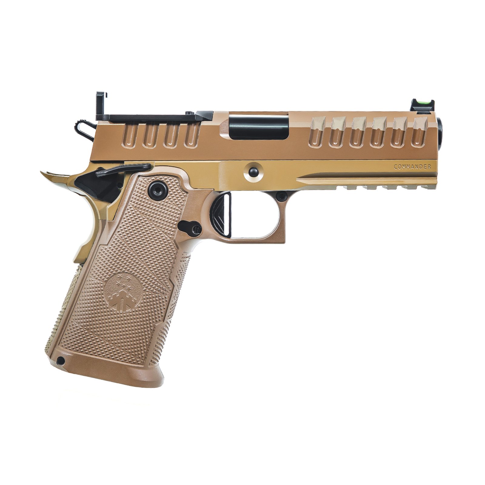 Watchtower APACHE9MMCMNDRFDE 9mm 15+1 4.25" FDE PVD Threaded Barrel