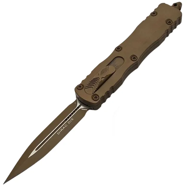 Microtech Dirac 225-1CTA 2.92 In D/E Tan Aluminum Handle