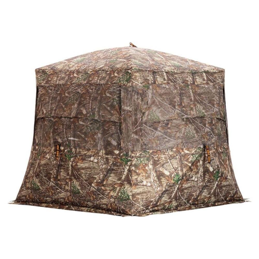 Rhino RB0217 Low Hub Blind Mossy Oak 300D, 72"x72" Floor, Silent Windows