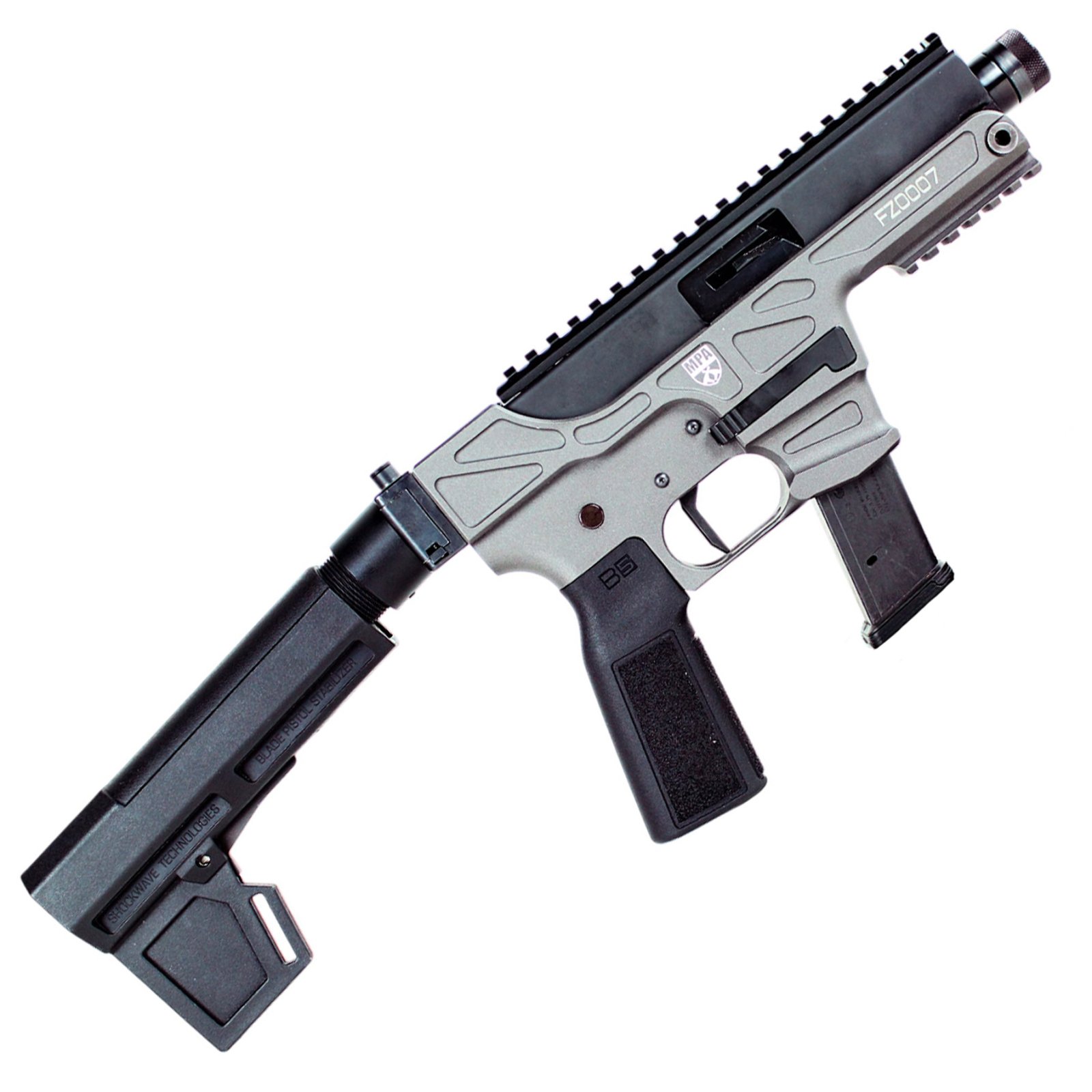 MPA DEFENDER K 9MM 4.5" TB BLACK/GREY