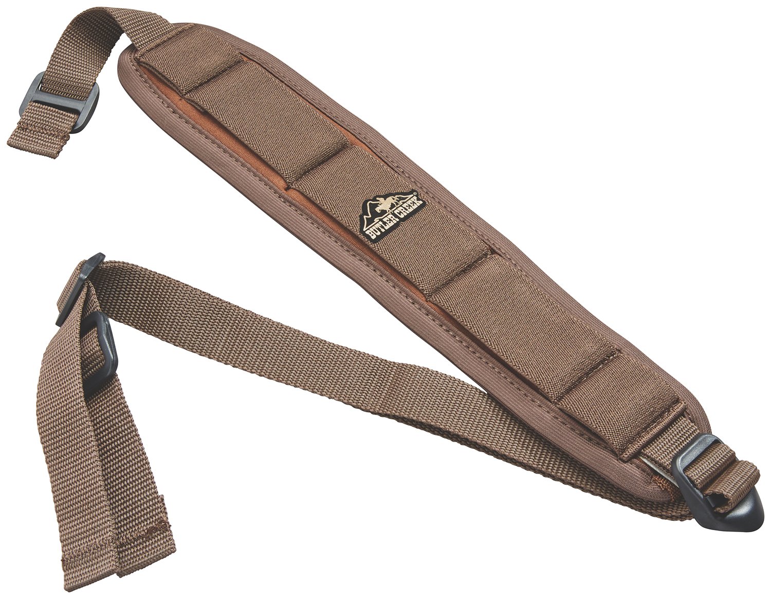 Brown Neoprene Butler Creek 180015 Comfort Stretch Sling, Adjustable 20"-46" Length, 2.50" Width, Non-Slip Grippers, Ideal for Rifles - Butler Creek - 1"