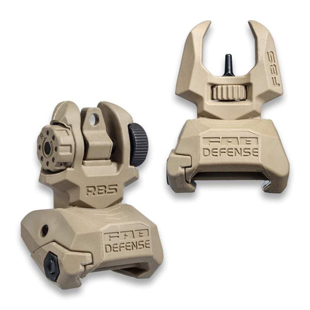 FAB Defense FRBS Rifle Sights Kit Tan
