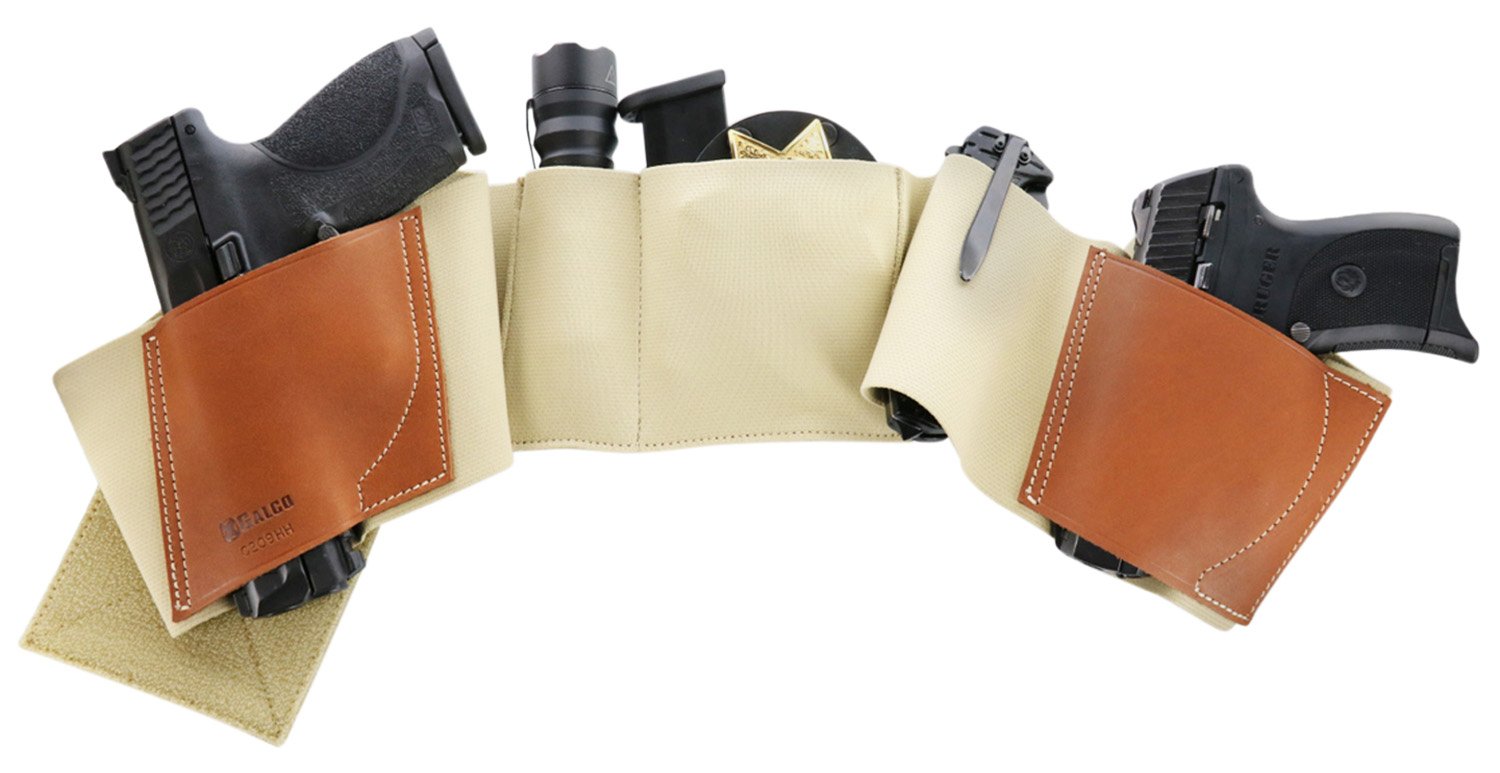 Galco UWKHXL2 UnderWraps 2.0 Khaki XL Leather/Nylon Handgun Holster