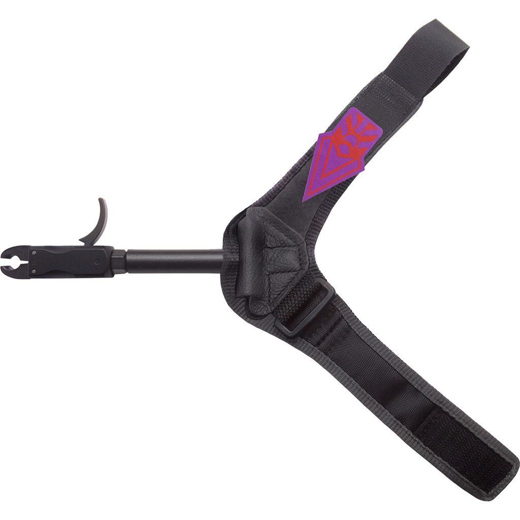 30-06 REL-EMOJI Youth Bow Release, Small Wrist, Tuned Trigger, Red/Purple