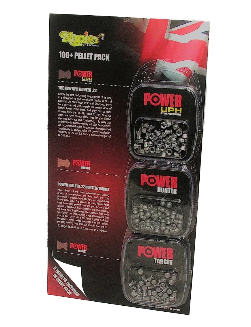 NAP 6059 .22 PELLET PACK UPH/HUNTER/TARGET 100