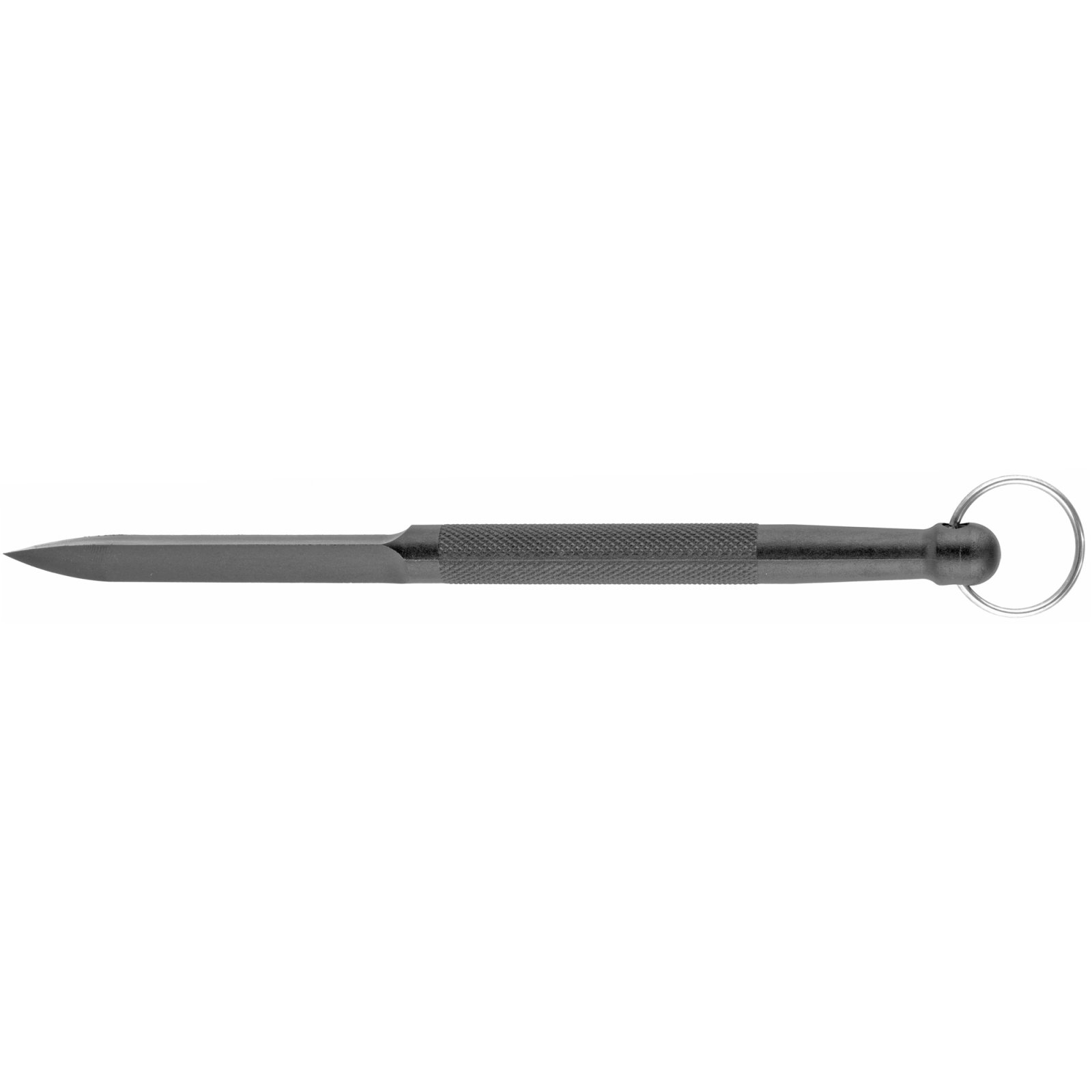 Cold Steel CS92DD Delta Dart 3.38" Fixed Plain Black knurled w/Lanyard Ring Zy-Ex Handle