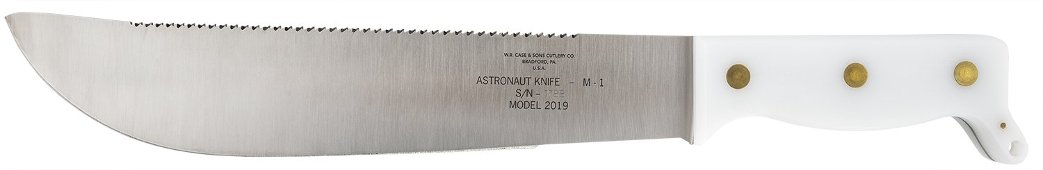 Case 12019 Astronaut M-1 Commemorative 11.75" Fixed Machete Plain-Saw As...