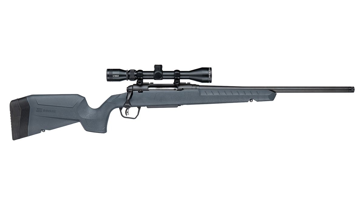 Savage Axis 2 XP G4 Rifle 22-250 Rem 20 in. BLK/Gray Stock 4rd w/3-9X40 BDC