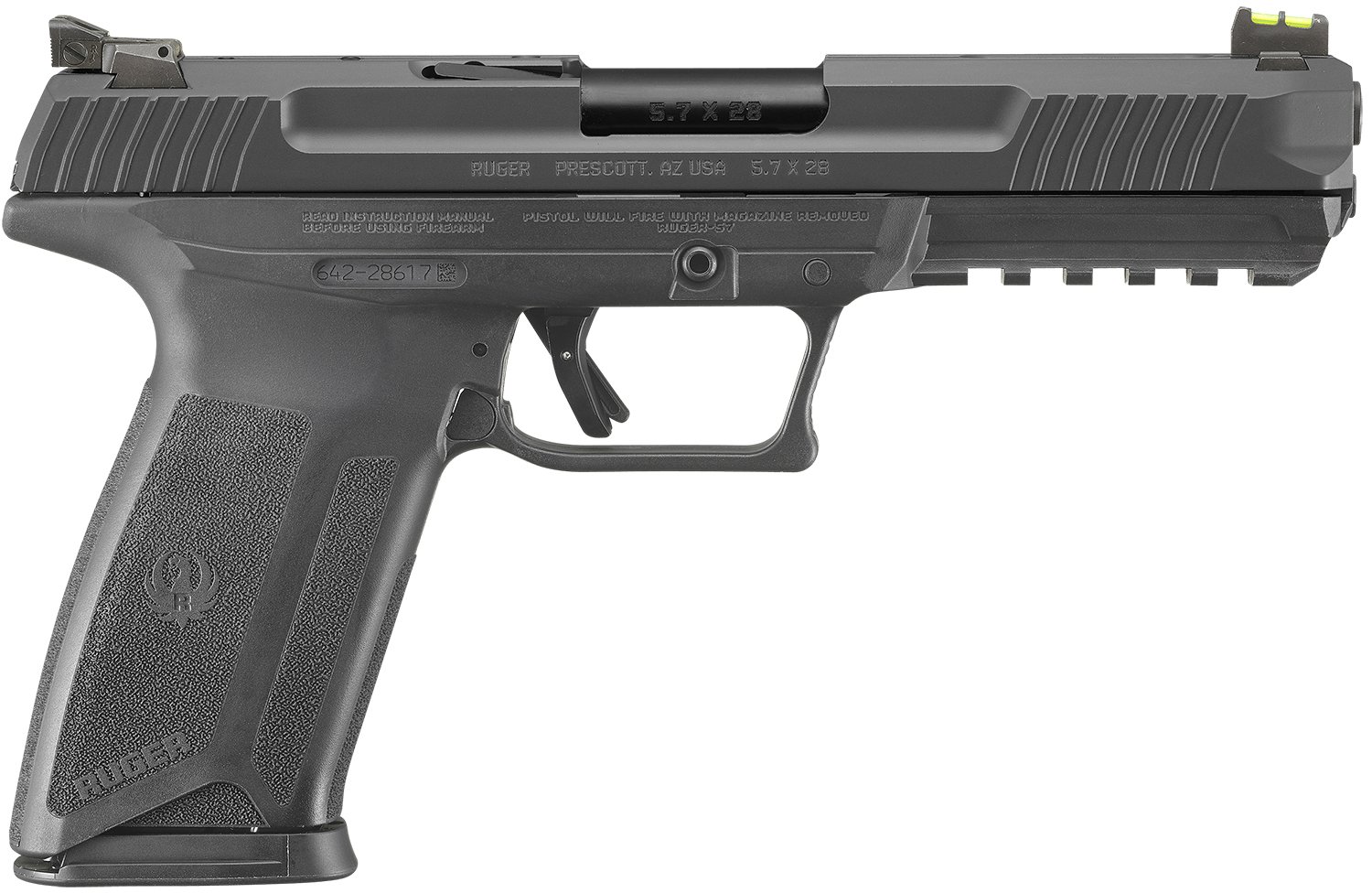 Ruger 16403 Ruger-5.7 Pro 5.7x28mm 20+1 4.94" Black Nitride Alloy... - Ruger - 5.7 x 28mm