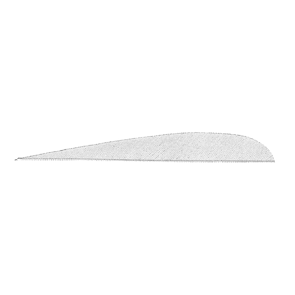 Gateway 500RPSFW-100 Parabolic Feathers White 5" RW 100 Pack