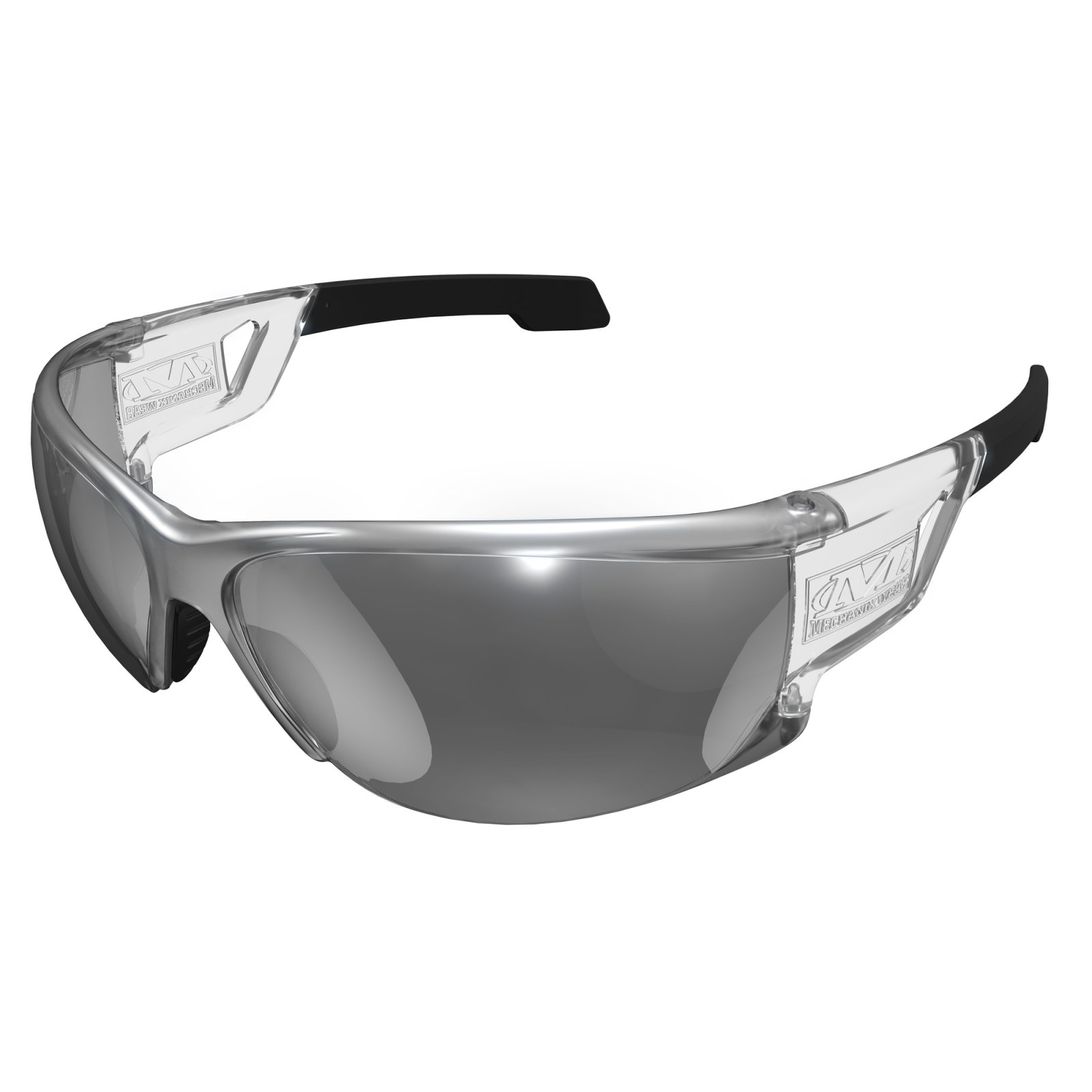 Buy Mechanix Wear Type-N Safety Glasses Black Frame Silver Lens online