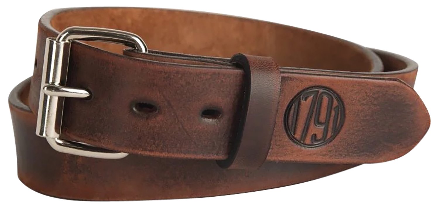 1791 Gunleather BLT-01-44/48-VTG-A Gun Belt, Vintage Brown, Size 44/48 - 1791 Gunleather