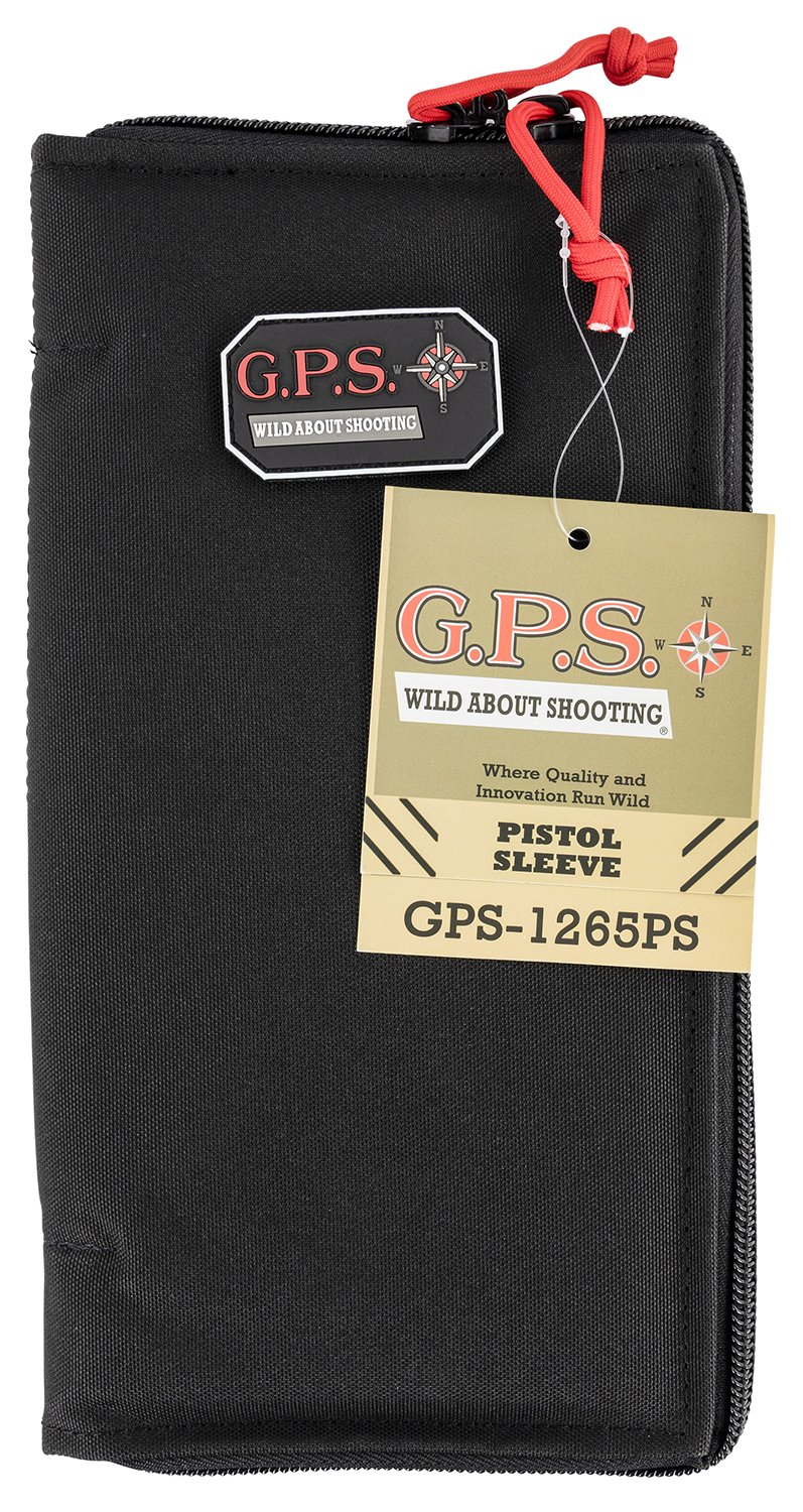G-Outdoors Large Pistol Sleeve with Locking Zipper - Black