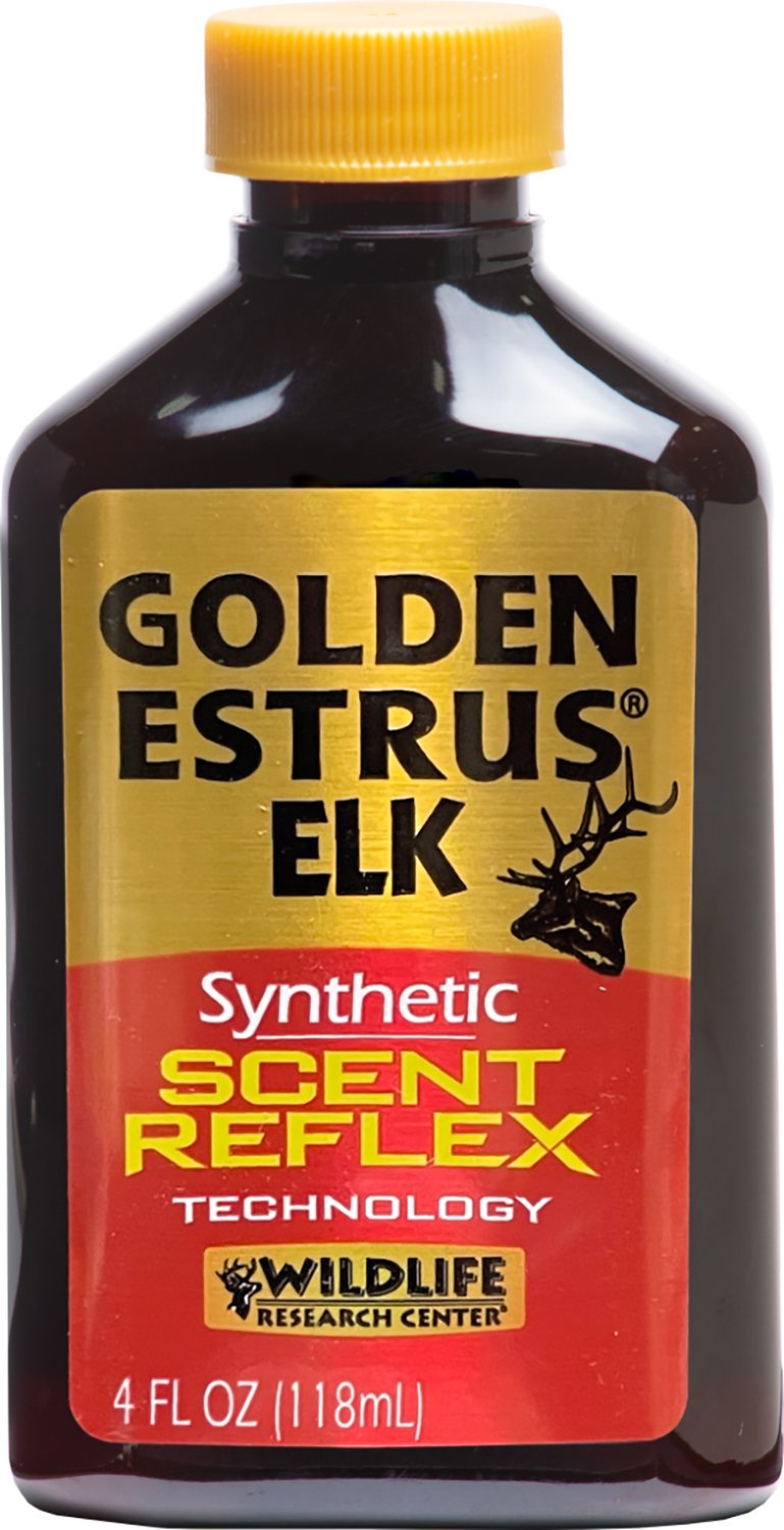Wildlife Research 44714 Golden Estrus Synthetic Elk 4 oz Bottle - WILD - ELK