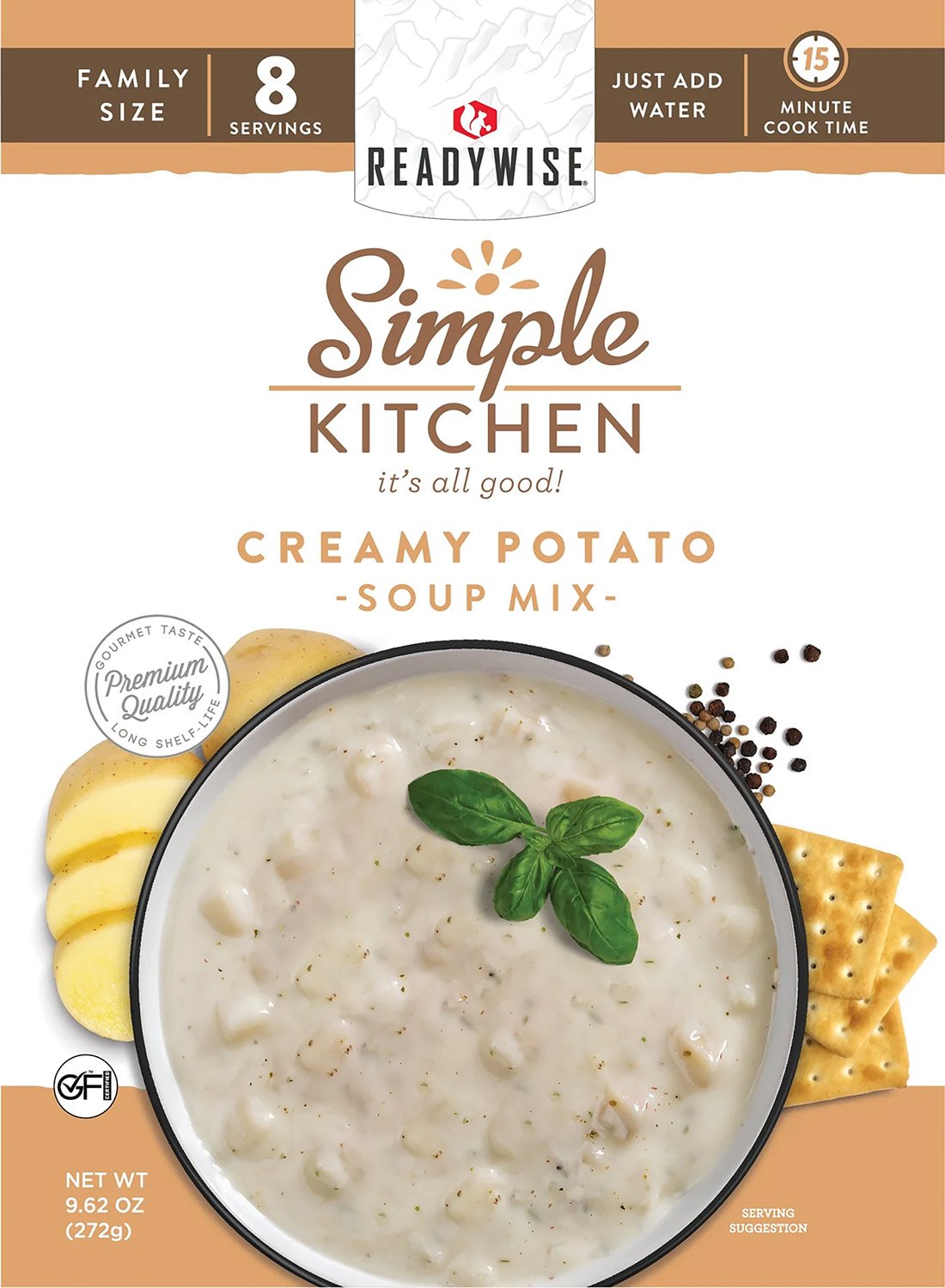 ReadyWise RWSK05066 Creamy Potato Soup 8 Servings, 6-Pack Case