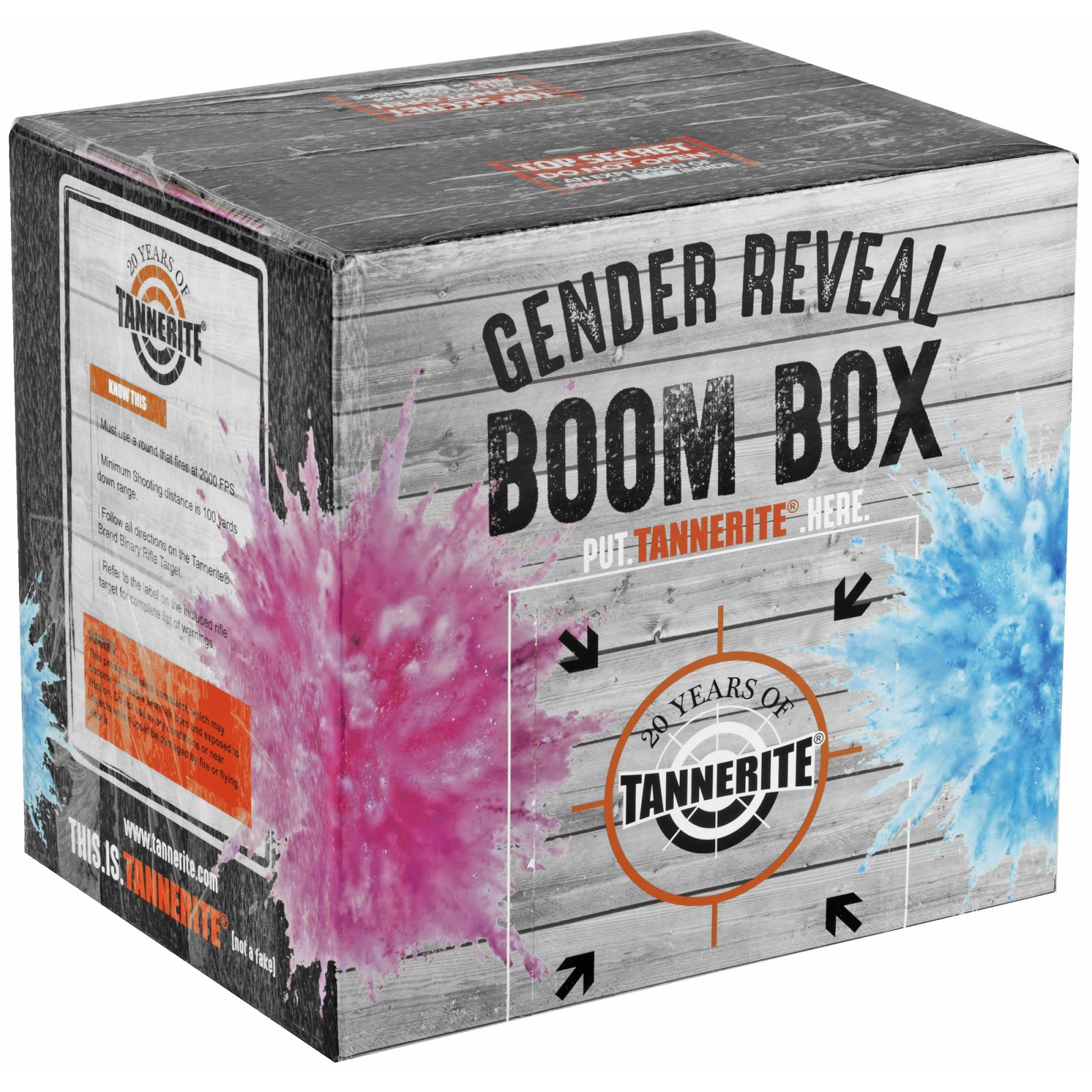Tannerite GRK-P Gender Reveal Kit, 1 lb Target, 10 lbs Pink Blaze Powder