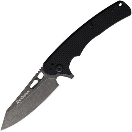 Remington 15666 EDC Folding Knife 4 in D2 Steel Black G10 Handle