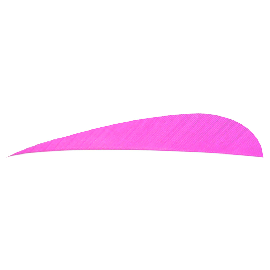 Trueflight 1502 Parabolic Feathers Pink 4" LW 100 Pack