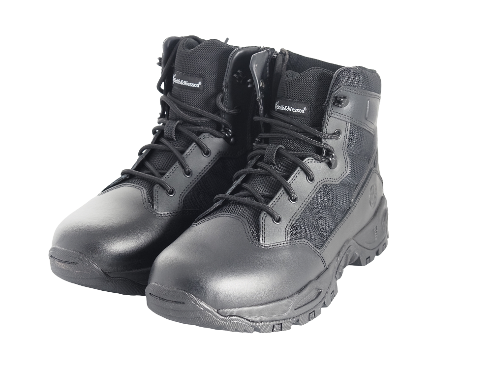 Scout 6"" Hot Weather Side-Zip Polishable Toe , Smith & Wesson - Smith & Wesson Footwear