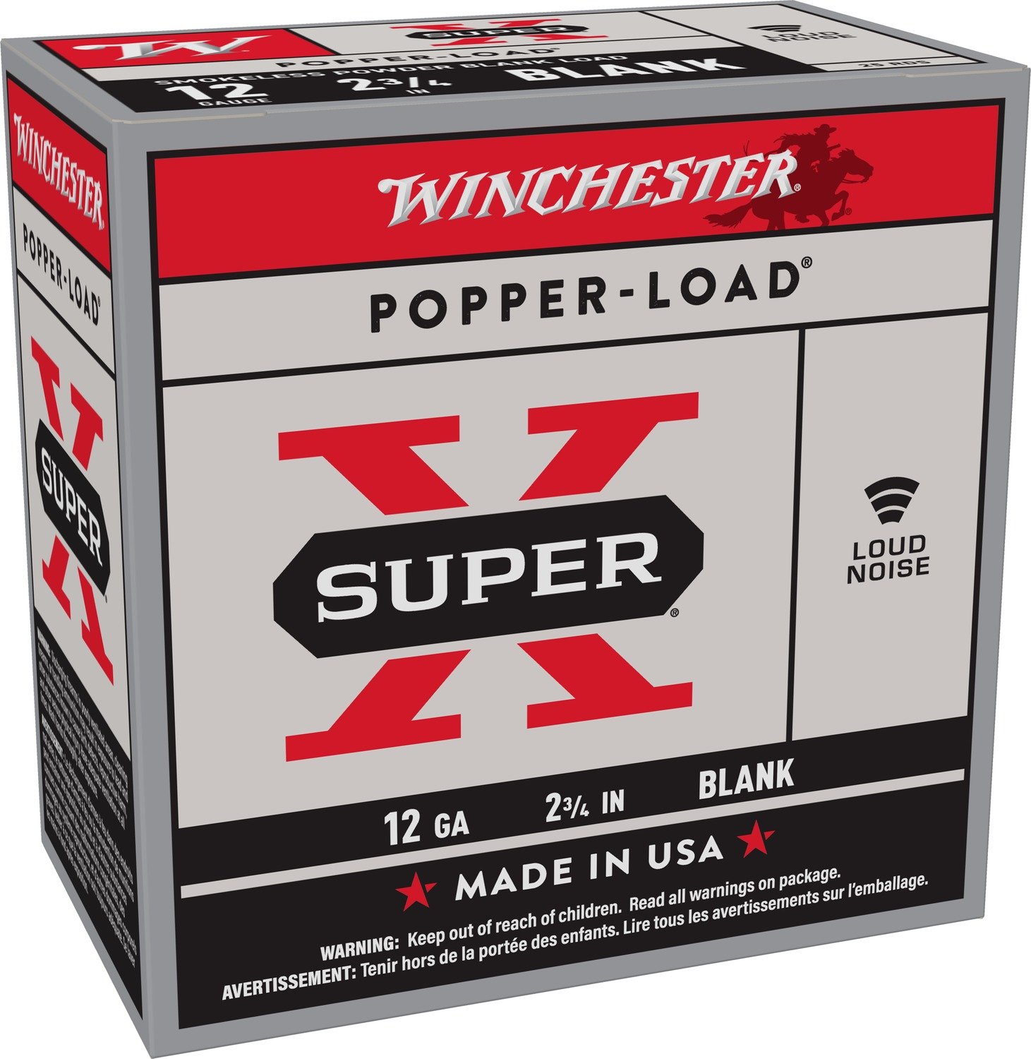 Winchester Super-X Smokeless 12 Gauge 2.75" Shotgun Ammo 25 Rounds