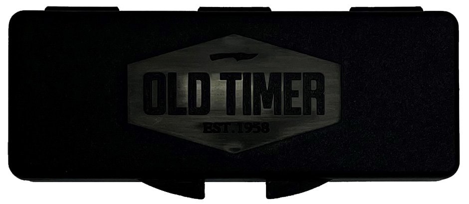 Old Timer BTI 1190119 Guthook Knife High Carbon Stainless Steel 3 in Black