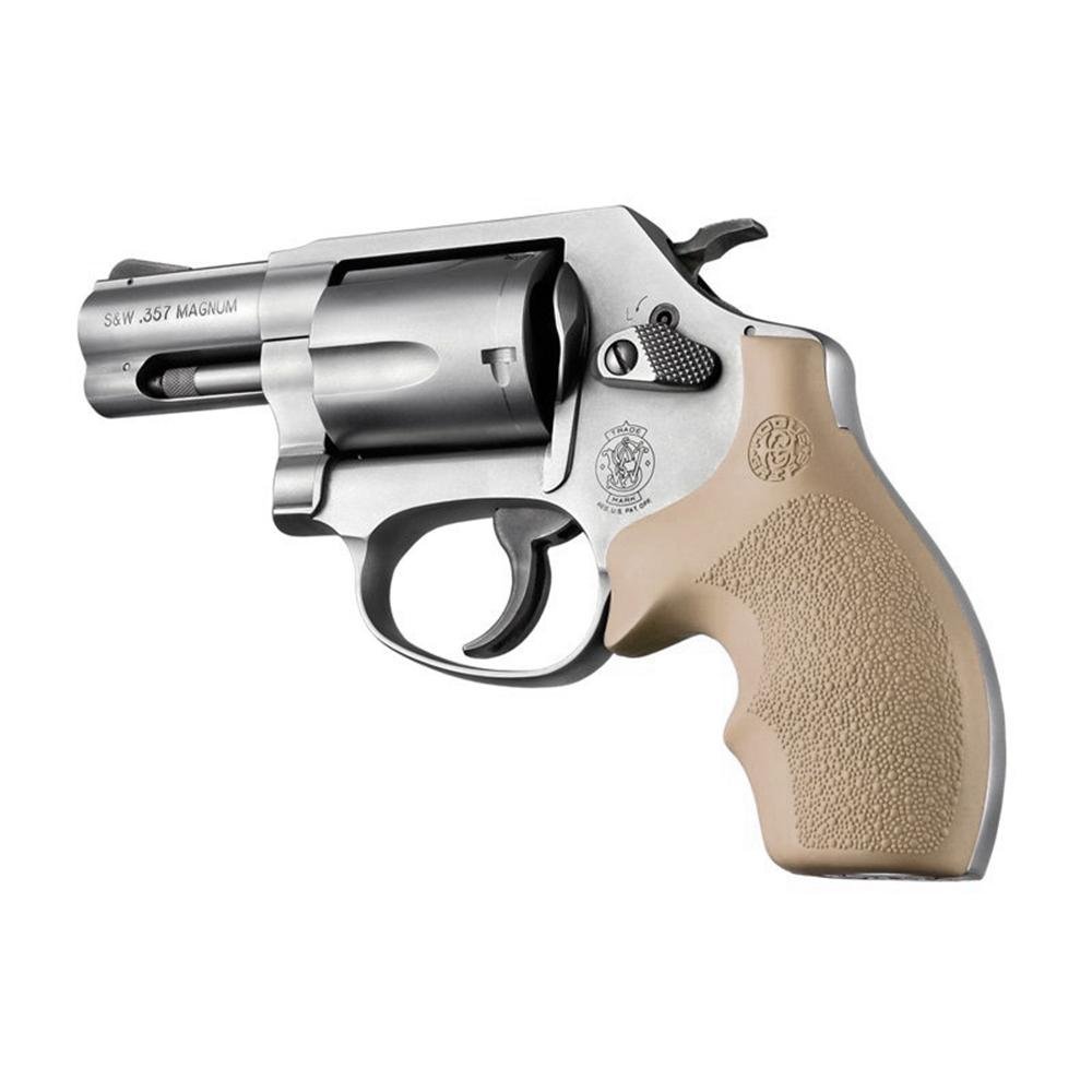 Buy Hogue Overmolded Rubber Bantam Grip S&W Round Butt J-Frame Revolvers FDE online